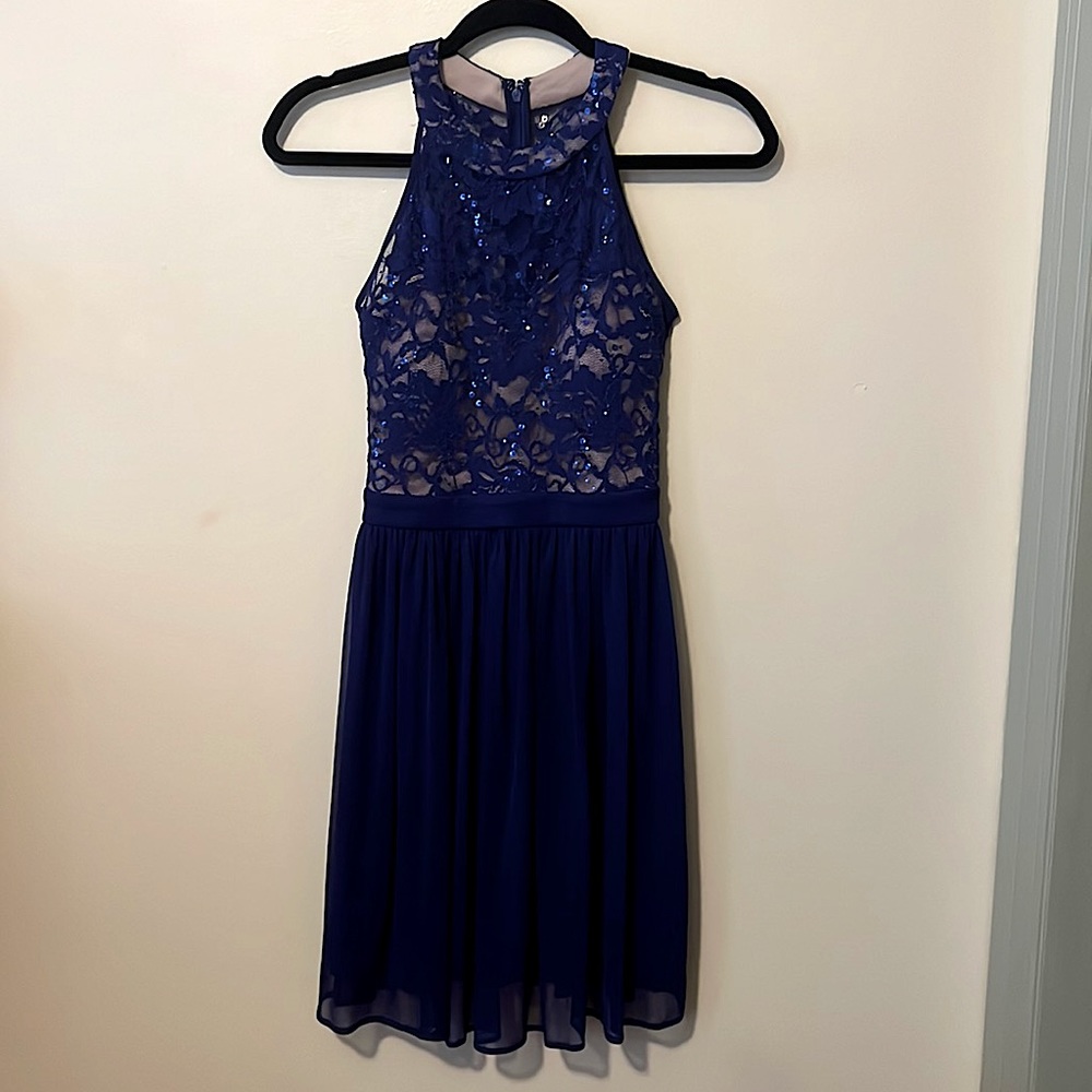 Sparkly Blue Formal Dress